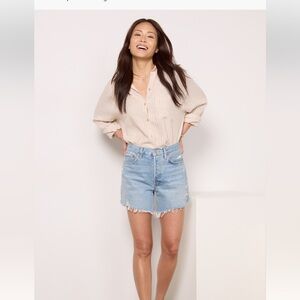NWOT AGoldE Parker denim shorts 28
